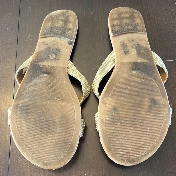 Portland Boot Company Gold Rope Slide Sandals - Picture 3 of 3